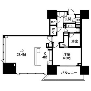 グランドヒルズ恵比寿【13階】の間取り