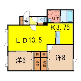 メゾン偕行社【2階】の間取り