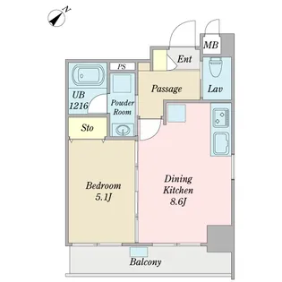 Amare藍【2階】の間取り