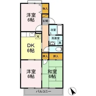 ベルハイムII【1階】の間取り