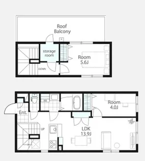 北新宿レーベルの間取り
