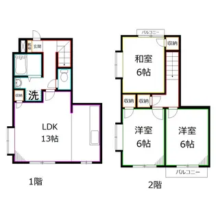 カサヴェールT&MYの間取り