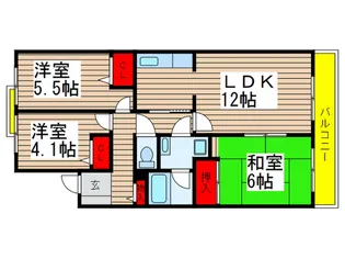 シャルマンカルチェの間取り