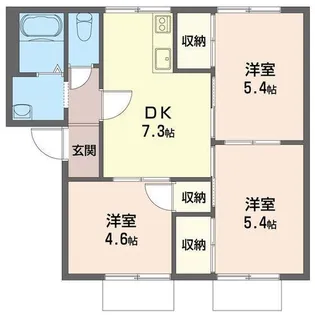 サンシティK【2階】の間取り