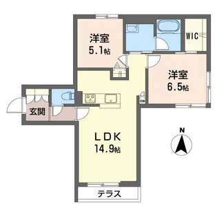 シャーメゾン英和【1階】の間取り