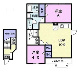 キングパレス I【2階】の間取り
