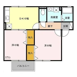 クラベール A/B【2階】の間取り
