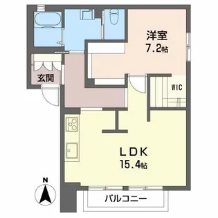 ヴィラ カサビアンカ【1階】の間取り