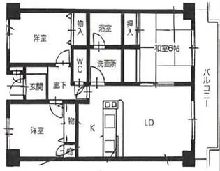 ロイヤルハイツ北島【5階】の間取り