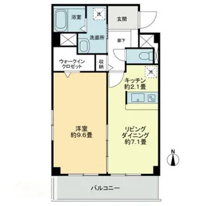 フォブールこもだA棟【2階】の間取り