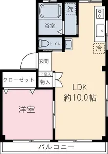 渡辺マンション【4階】の間取り