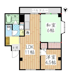 ブルーサンシャイン【5階】の間取り