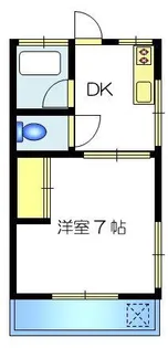 富士見ハイツ【1階】の間取り