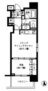 KDXレジデンス芝公園【6階】の間取り