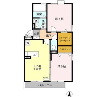 Al Rescha(アルレスカ)【3階】の間取り