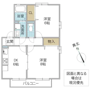 ラ・プランタン C棟【2階】の間取り