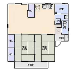 セジュールU【2階】の間取り