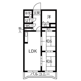パサージュ発寒【4階】の間取り