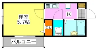 ブランドール秋津【2階】の間取り