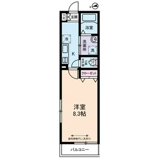 グランドール亀有V【1階】の間取り
