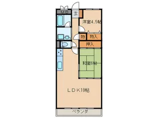 岩倉グリーンハイツDX【2階】の間取り