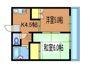 エランドールB【2階】の間取り