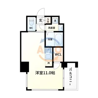 ドゥーエ南堀江【3階】の間取り