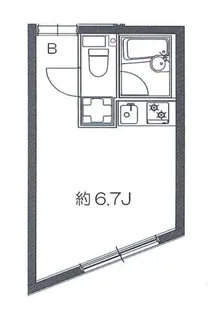 ガーディアン都立家政【3階】の間取り