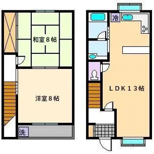 テラスハウスの間取り