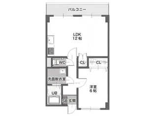 レザンヨシダA【1階】の間取り