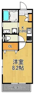 リュミエール矢向【2階】の間取り