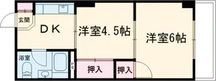 東和緑野ダイヤモンドマンション【7階】の間取り