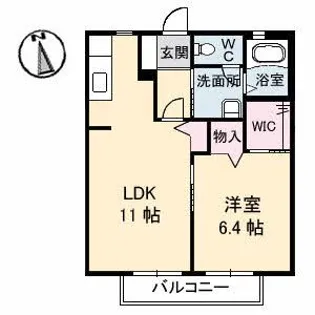 ディアス松縄 C棟【2階】の間取り