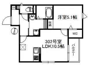 3ON【1階】の間取り