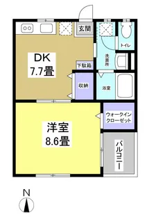 アールハウスIII【2階】の間取り