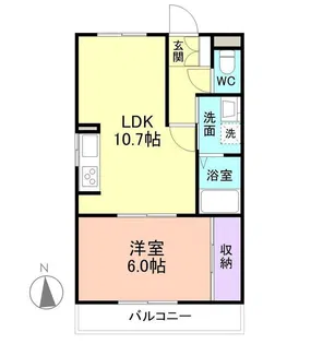 シャルマンフジ砂山【1階】の間取り