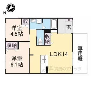メゾン・ド・エフ【1階】の間取り