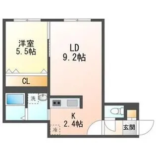 エバーグリーン【4階】の間取り