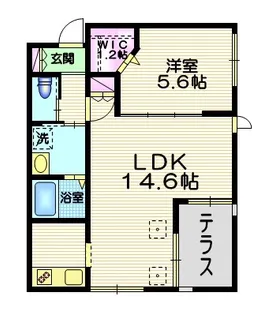 メゾン エルム【1階】の間取り
