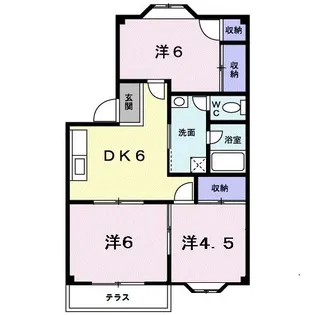 プラドールサンシャインB【1階】の間取り