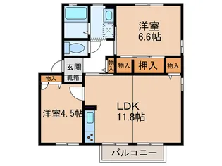 大町ガーデンライフB棟【2階】の間取り