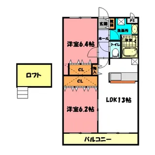 マウントックレオ【2階】の間取り