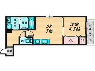 フジパレス吉田ノース【2階】の間取り
