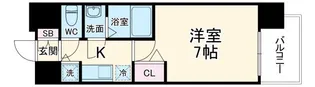プレサンス名古屋STATIONサティナ【10階】の間取り