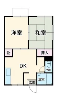 ハイツ青葉の森【2階】の間取り