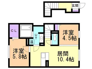 フォレストコート【2階】の間取り