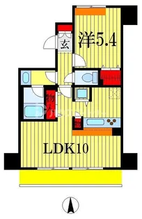 ウィルテラス千葉中央【14階】の間取り