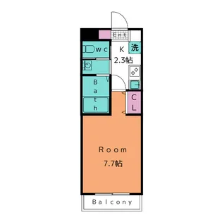 A・City桜井駅前【1階】の間取り