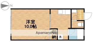 グリーンハイツ北島B【1階】の間取り