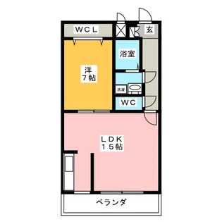 ヴィラ・リビエール【2階】の間取り